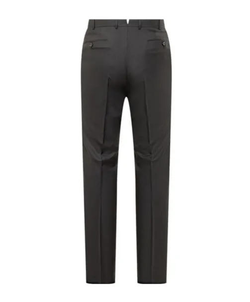 Tapered-Leg Tailored Trousers