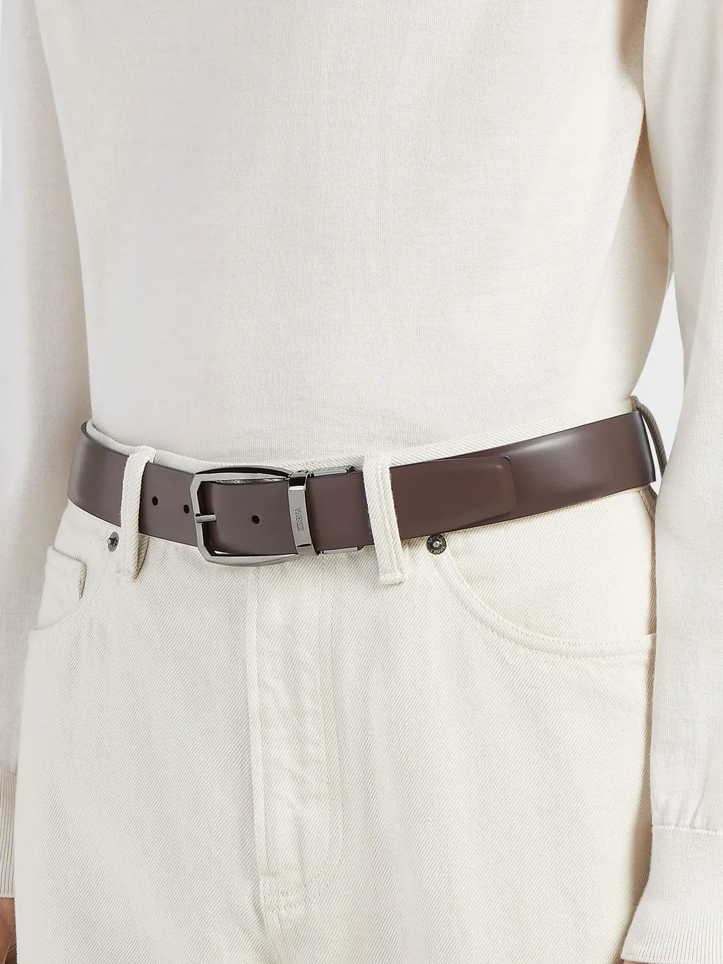 Logo-Engraved Belt