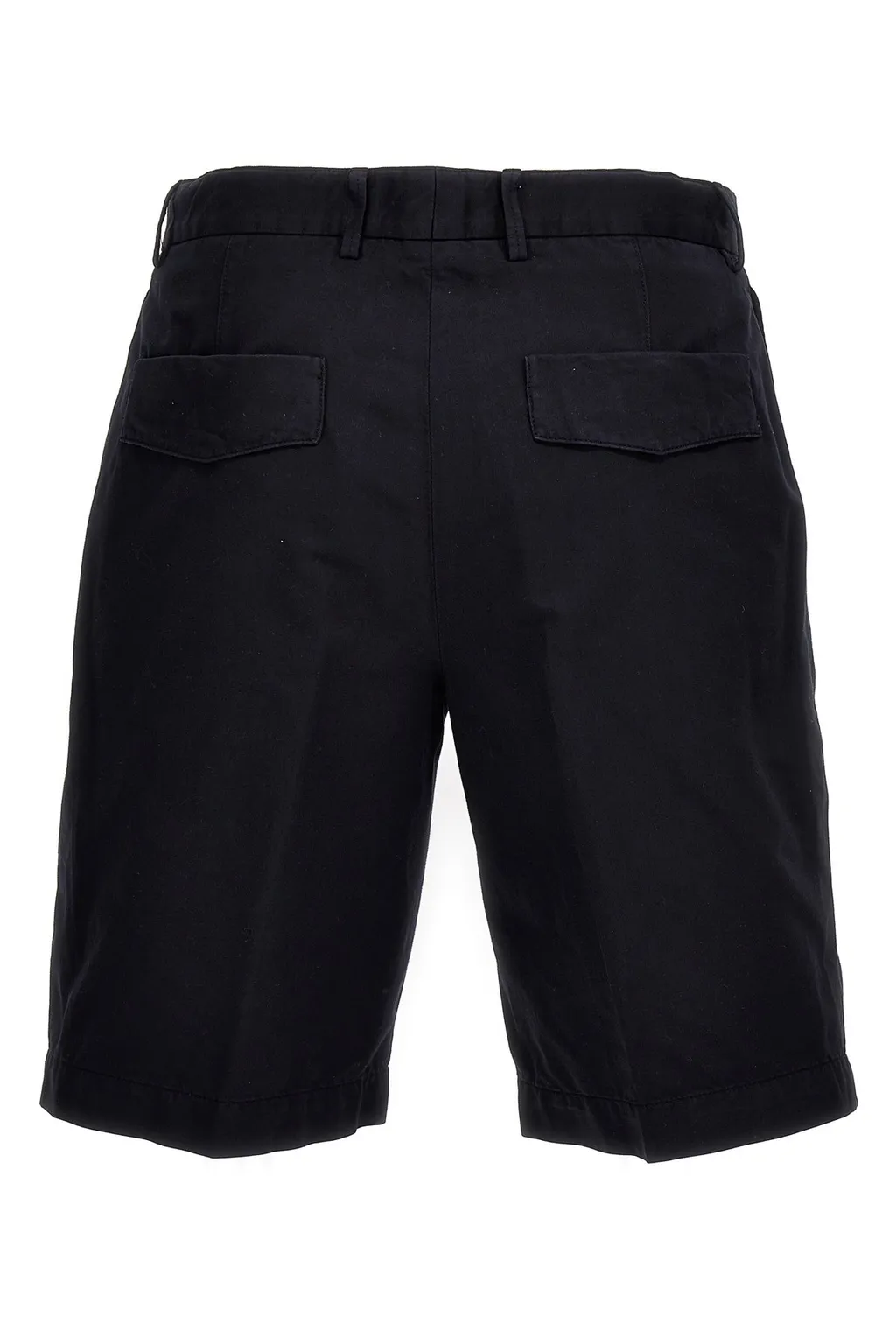 Summer Knee-Length Pleated Chino Shorts
