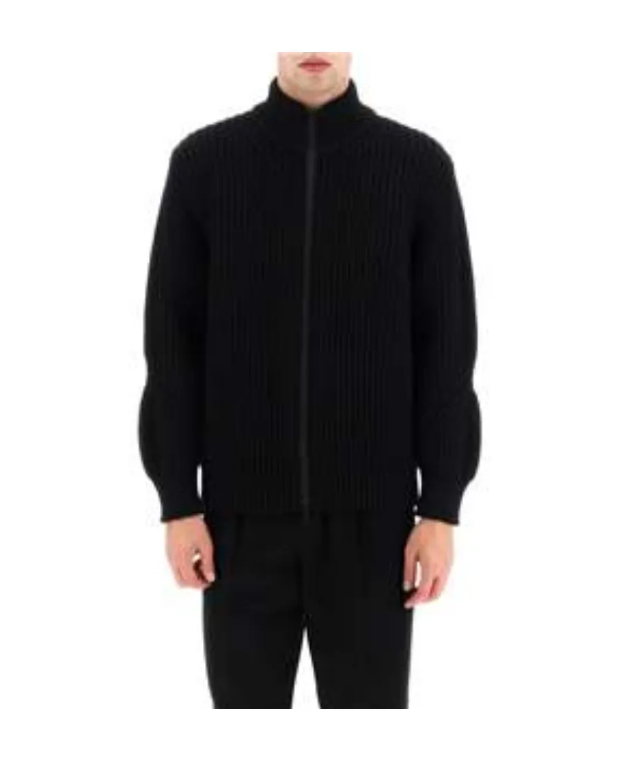 Logo Intarsia Knitted Jacket