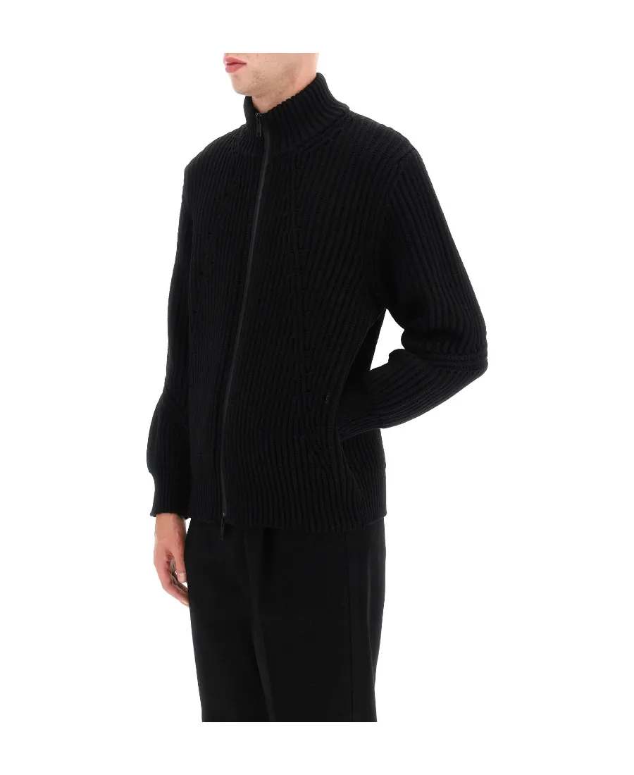 Logo Intarsia Knitted Jacket