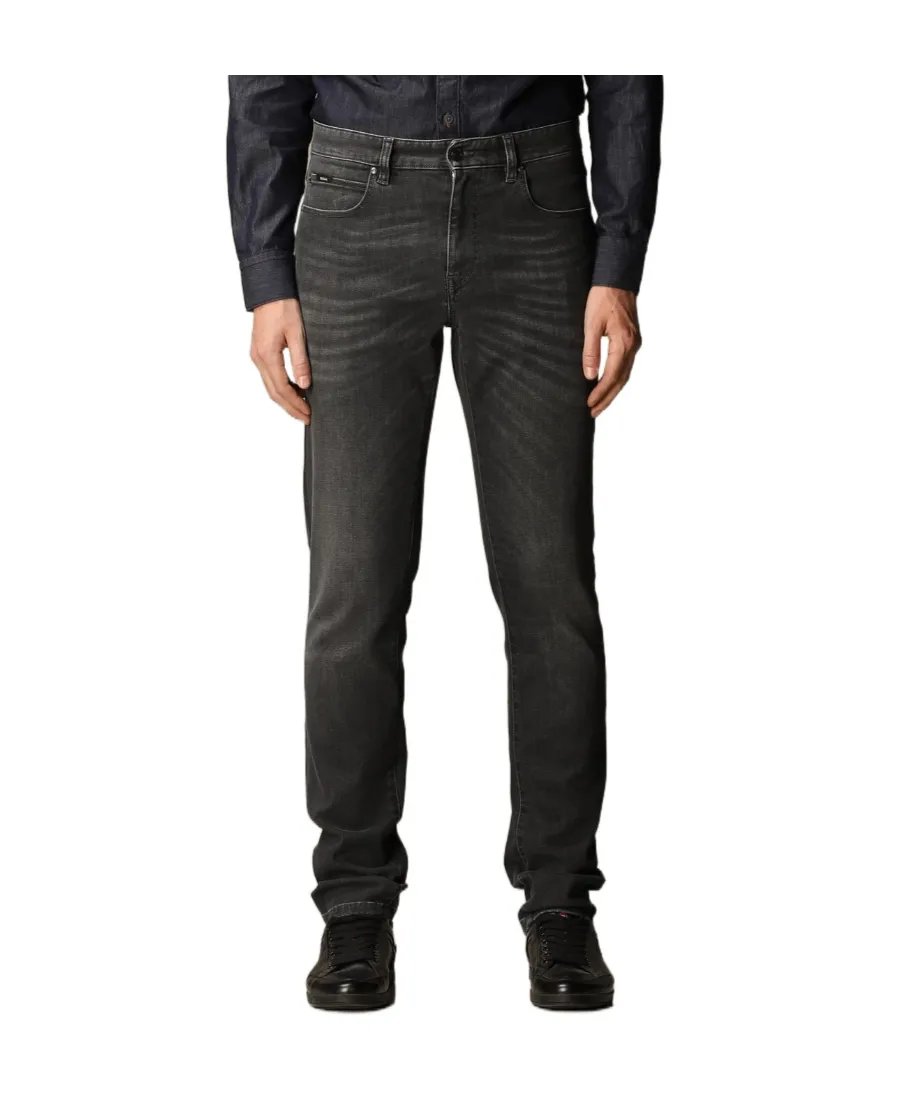 Stone Wash Slim-Fitting Jeans