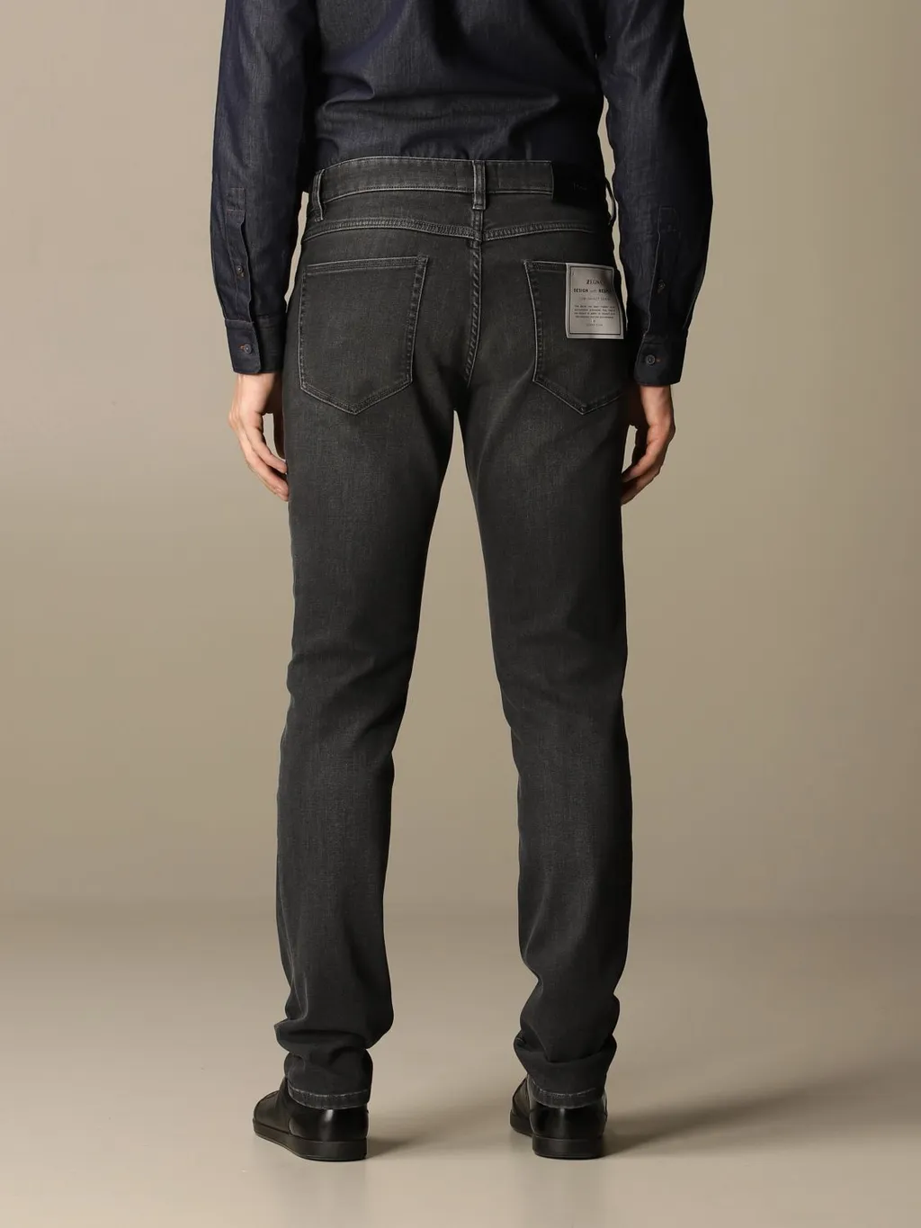 Stone Wash Slim-Fitting Jeans