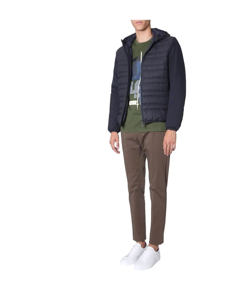 Hooded Zipper Down Jacket