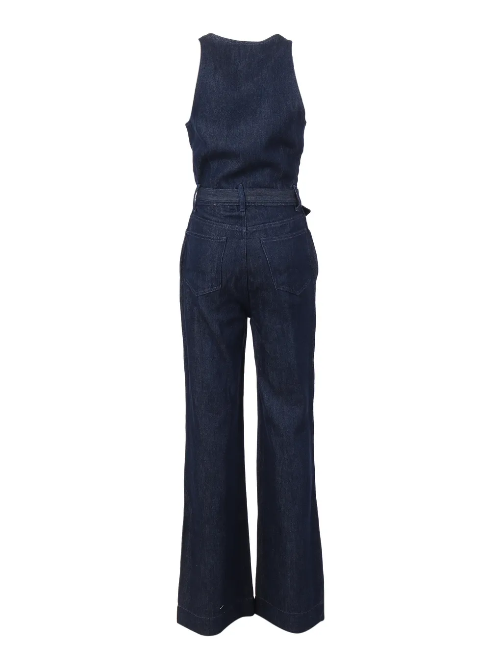 Sleeveless Denim Jumpsuit