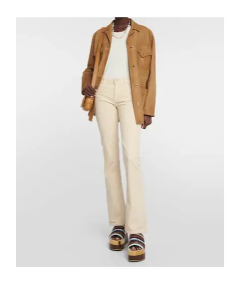 Mid-Rise Flared Jeans