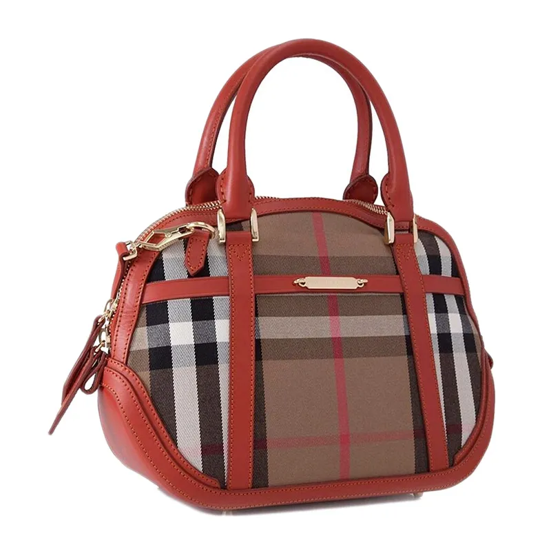 Checked Handbag
