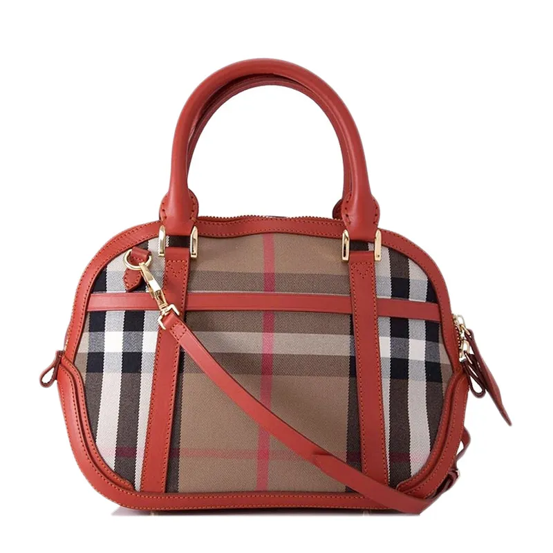 Checked Handbag