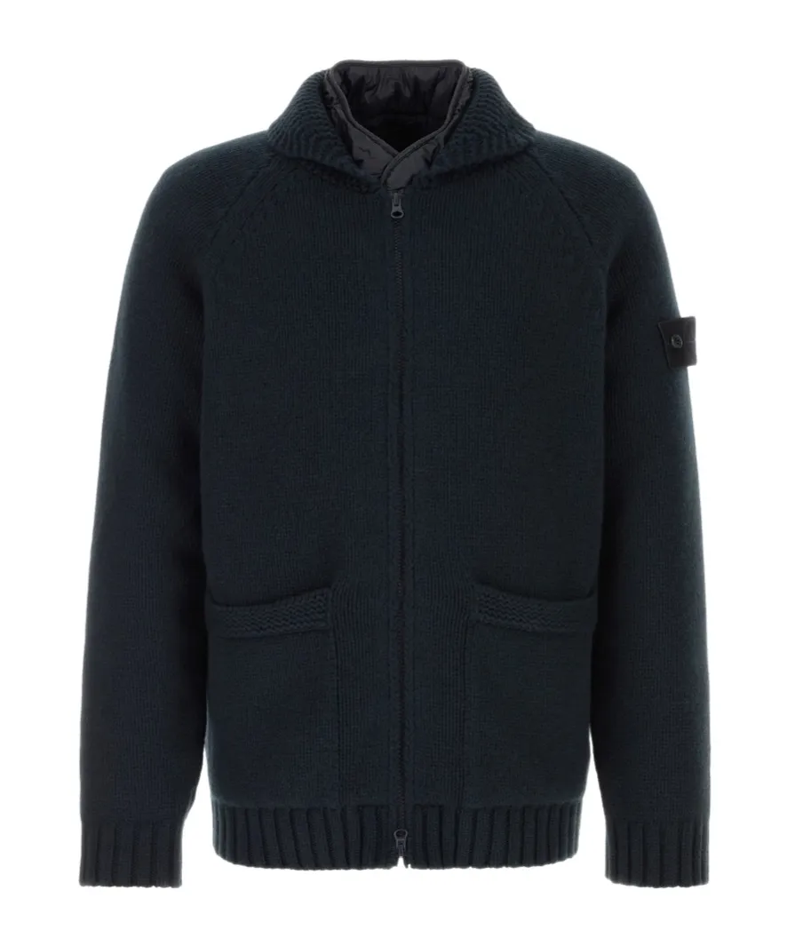 Long-Sleeved Zip-Up Cardigan