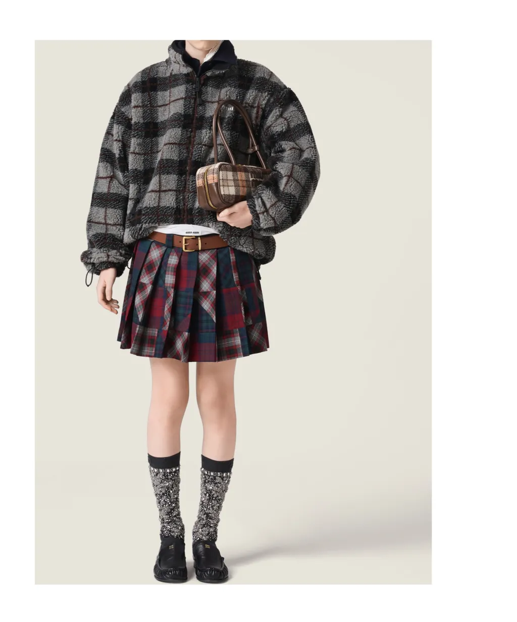 Teddy Checked Jacket