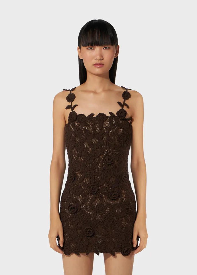 Square Neck Floral Corset Mini Dress
