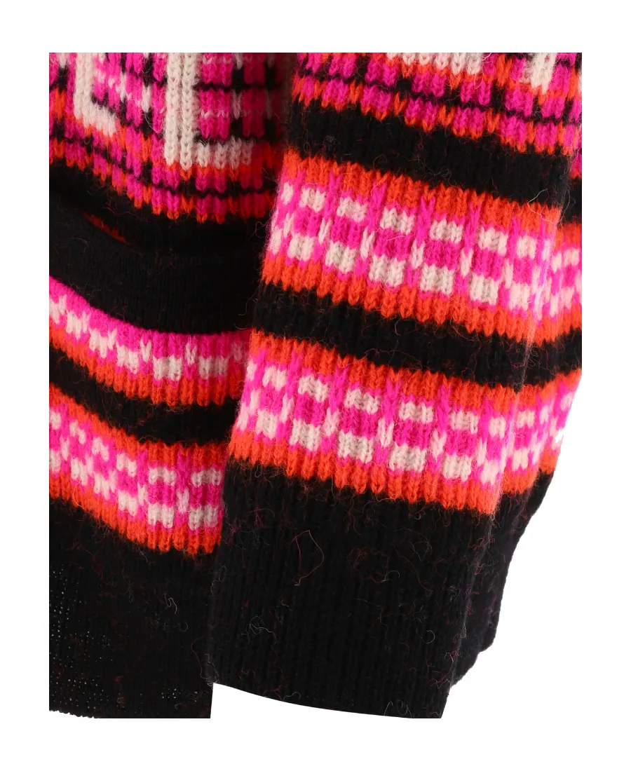 Cardigan In Ski Jacquard Wool