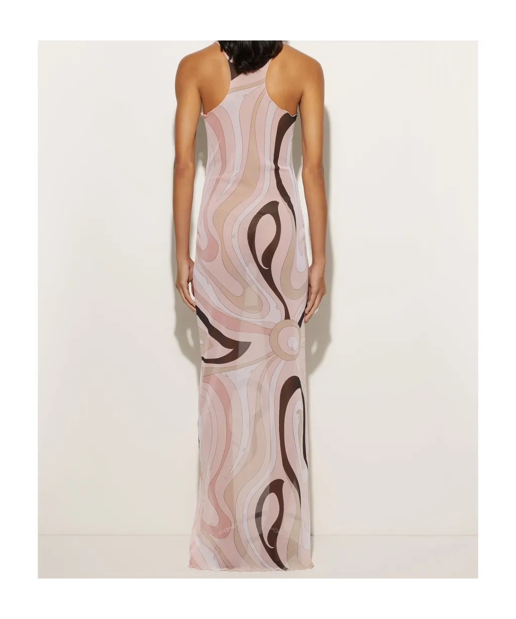Iride-Printed Sleeveless Dress