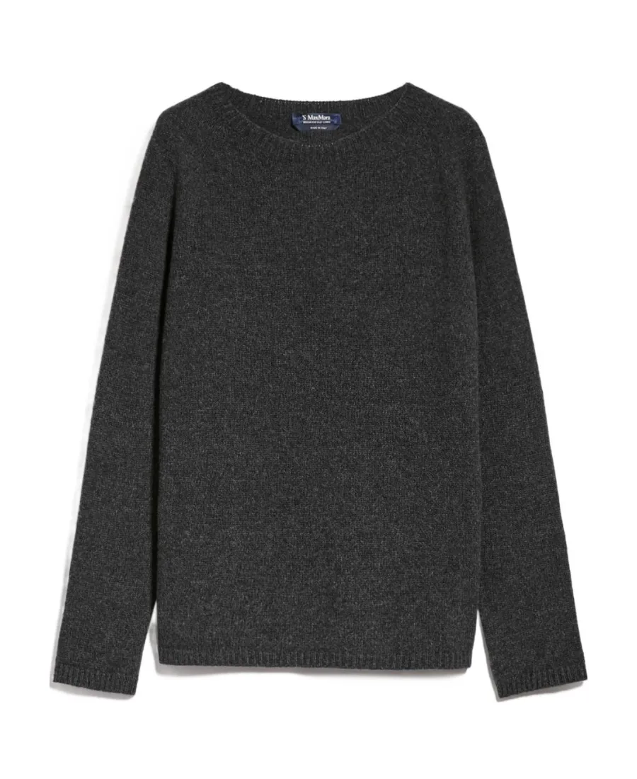 Wool And Cashmere Long-Sleeved Sweater With Round Neck