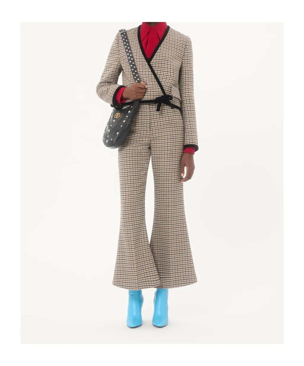 Houndstooth Casual Pants