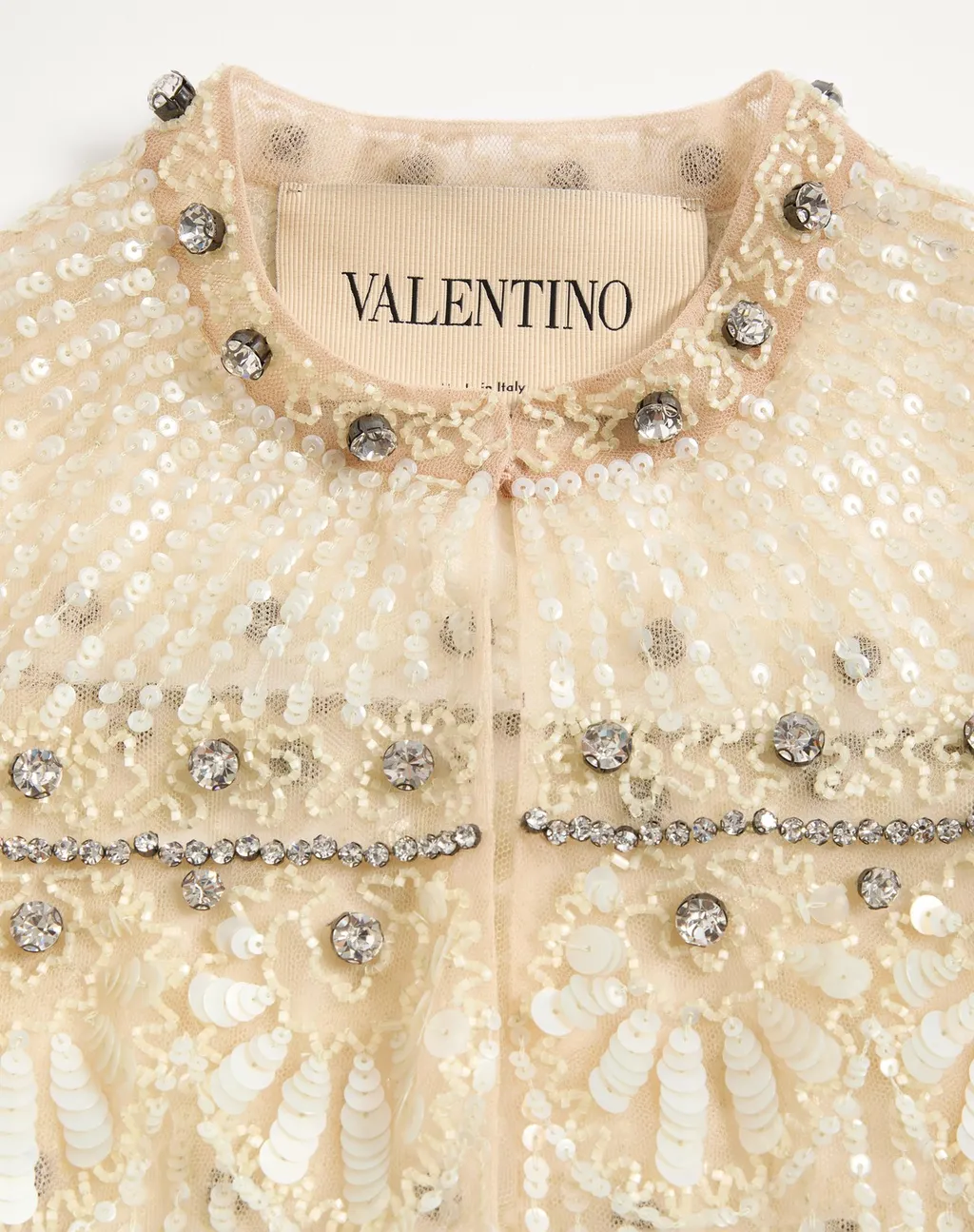 Embroidered Tulle Shawl