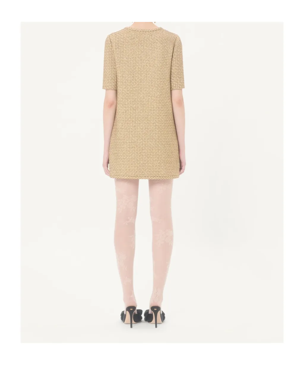 Lurex Tweed Mini Dress