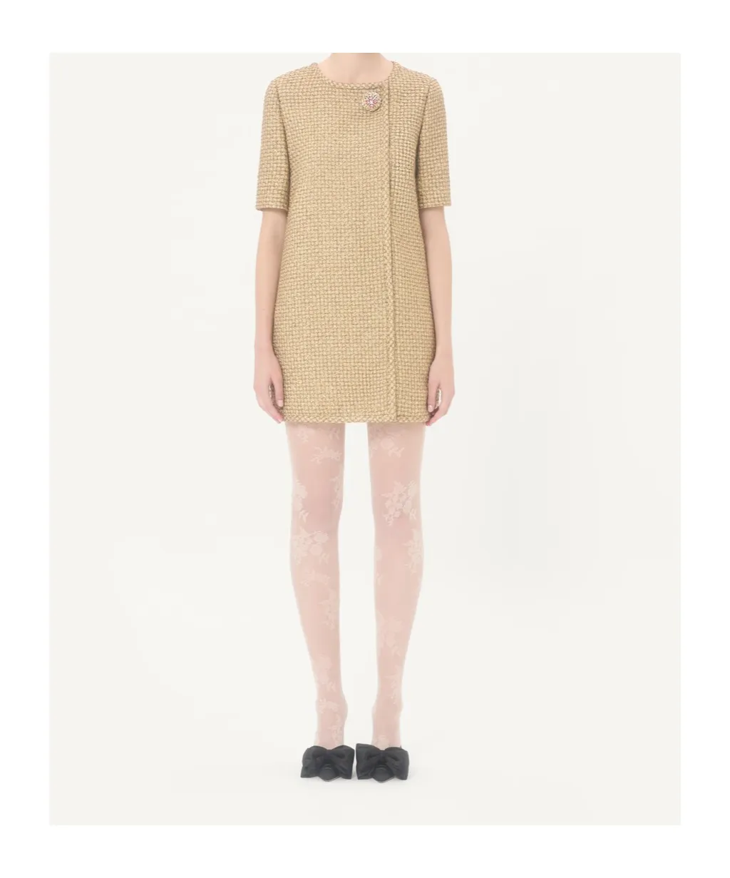 Lurex Tweed Mini Dress
