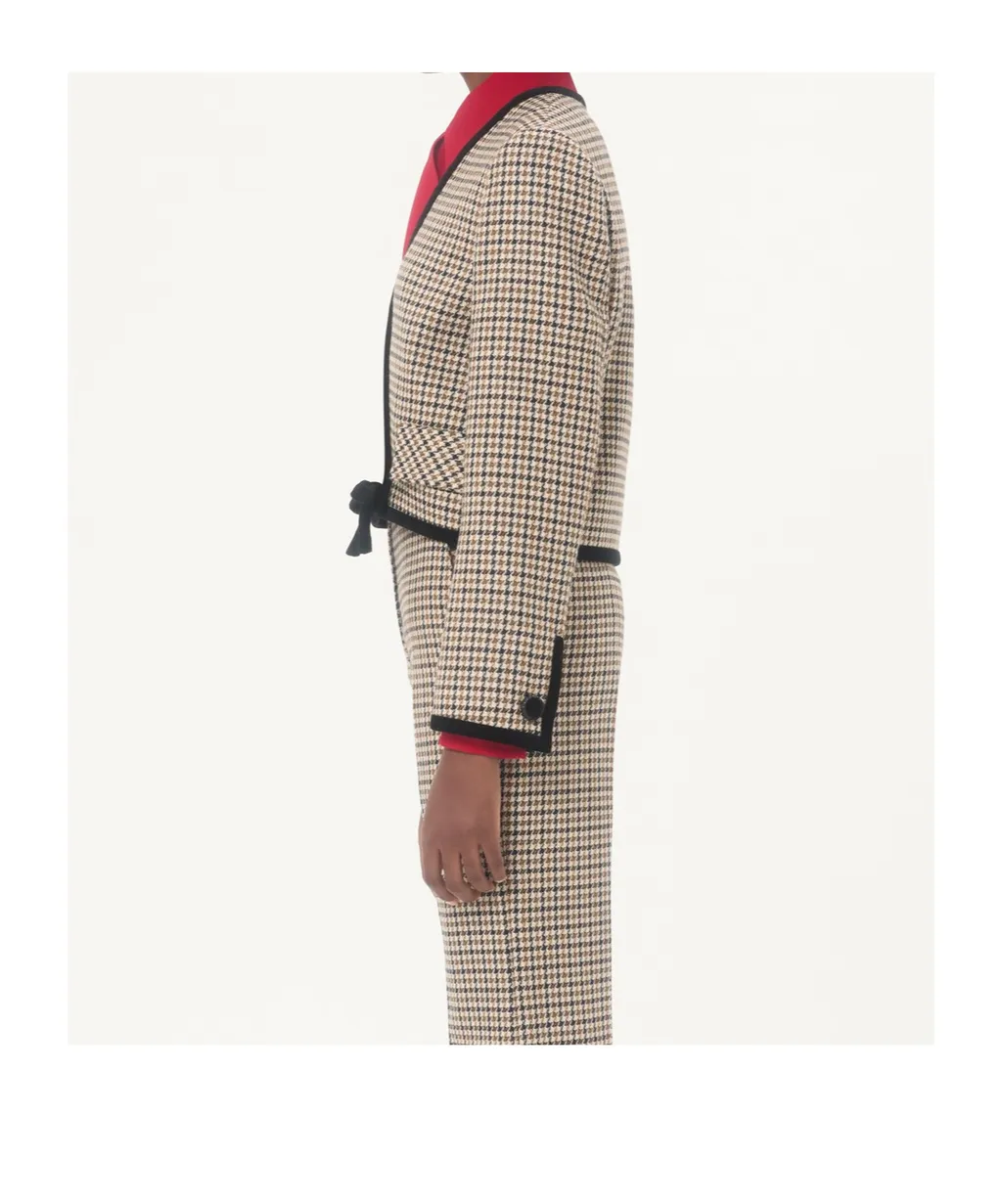 Short Houndstooth Jacket