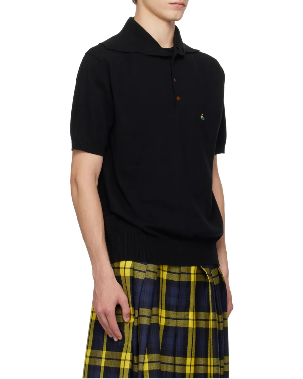 Logo Embroidered Knitted Alex Polo Shirt