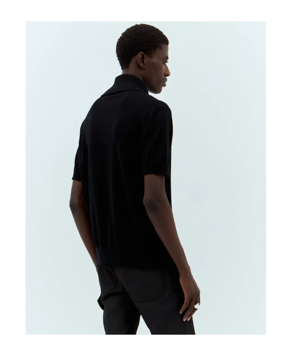Logo Embroidered Knitted Alex Polo Shirt