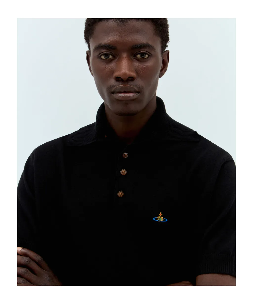 Logo Embroidered Knitted Alex Polo Shirt