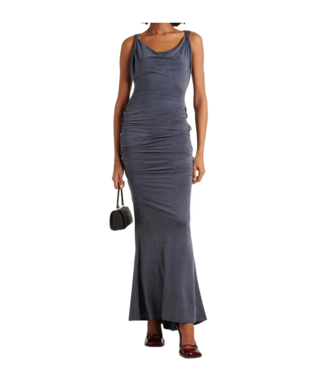 Liz Draped Jersey Maxi Dress