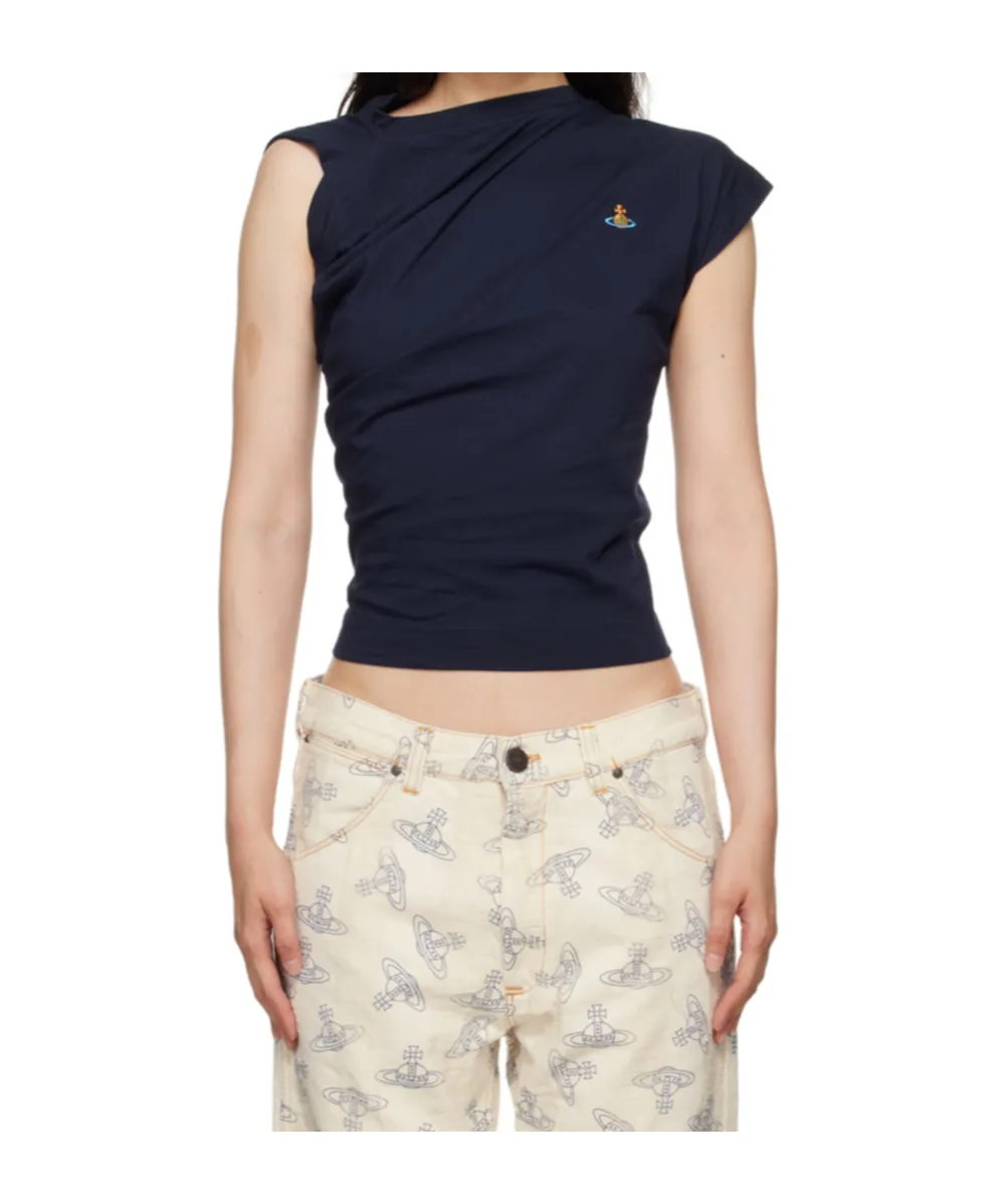 Asymmetric Short-Sleeved T-Shirt