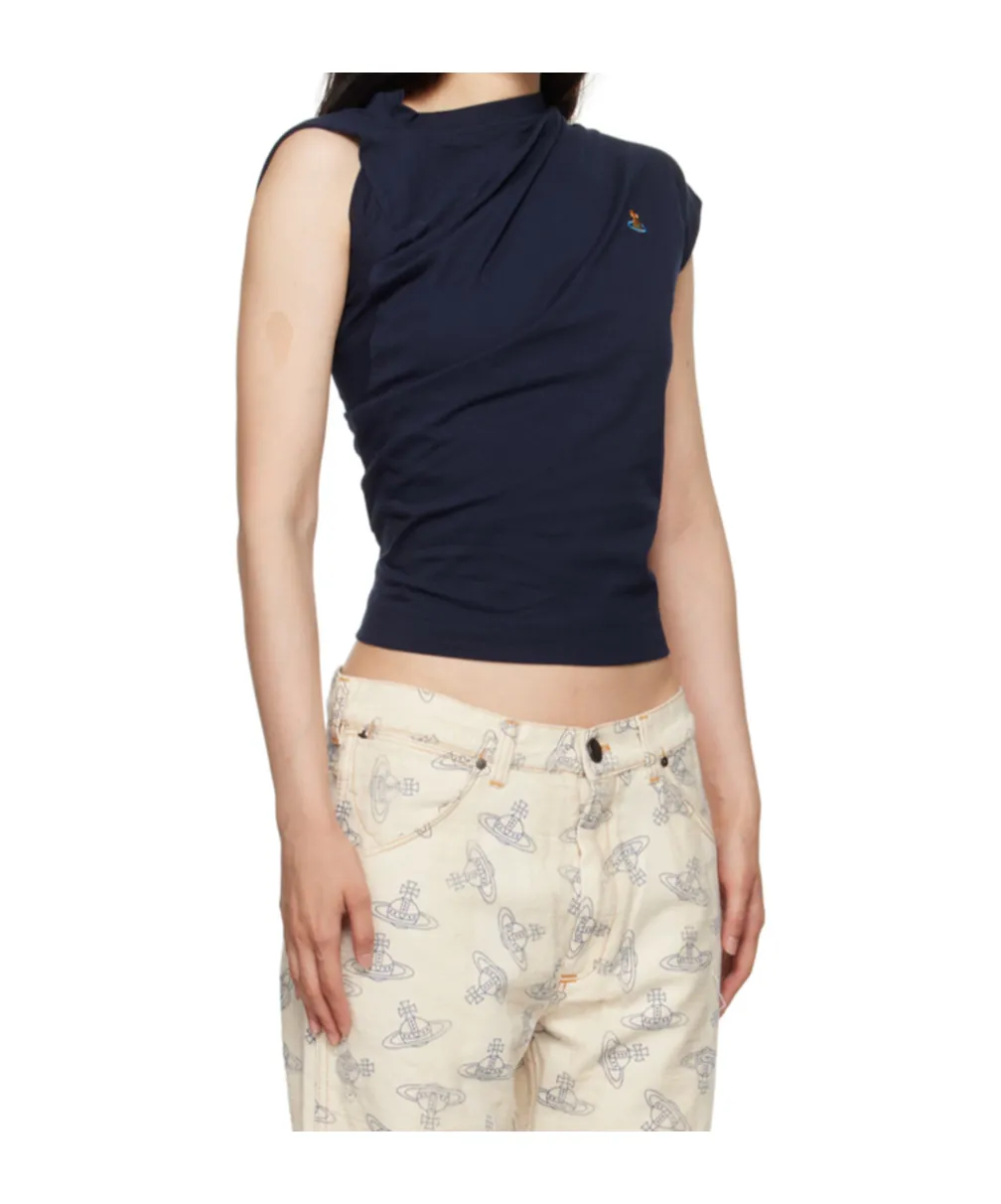 Asymmetric Short-Sleeved T-Shirt