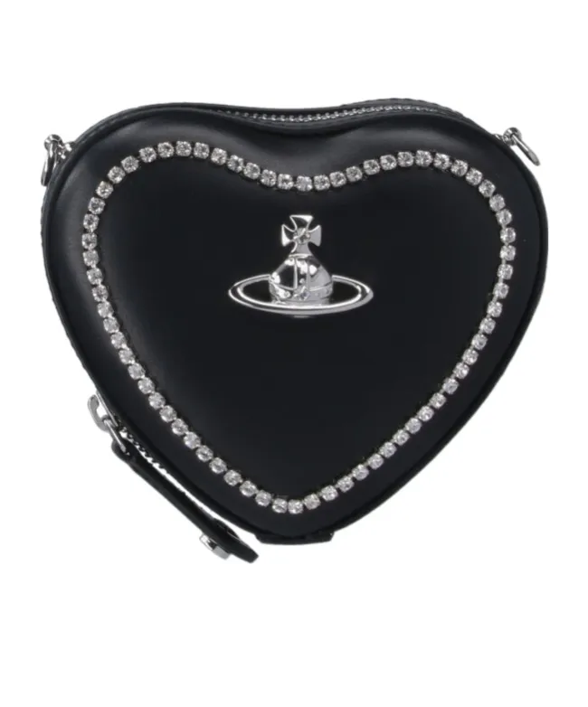 Logo Plaque Zipped Shoulder Bag