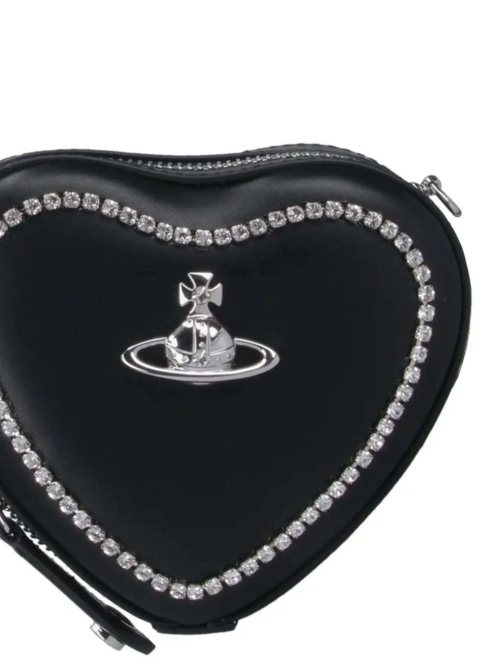 Logo Plaque Zipped Shoulder Bag