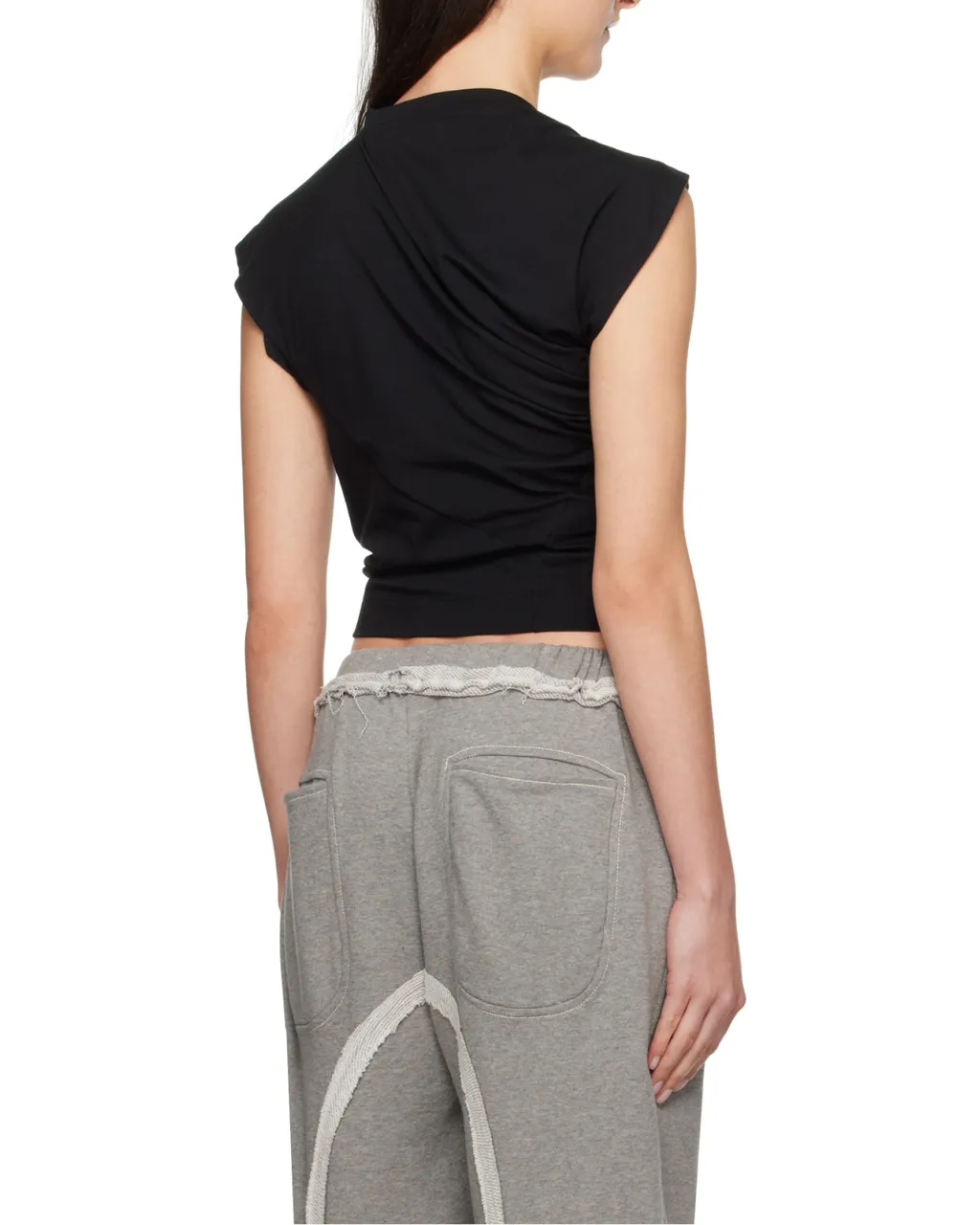Asymmetric Short-Sleeved T-Shirt