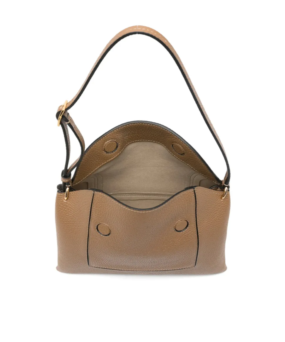 Penelope Slouch Logo-Detail Shoulder Bag