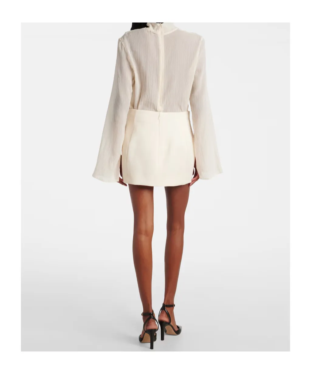 High-Waisted Straight Skirt