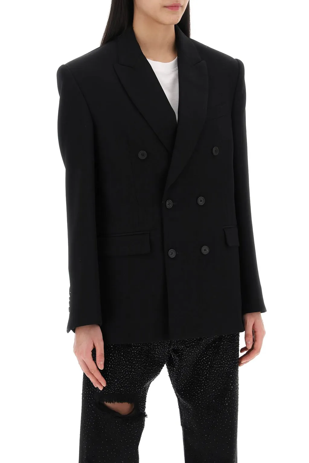 Double-Breasted Suit Jacket