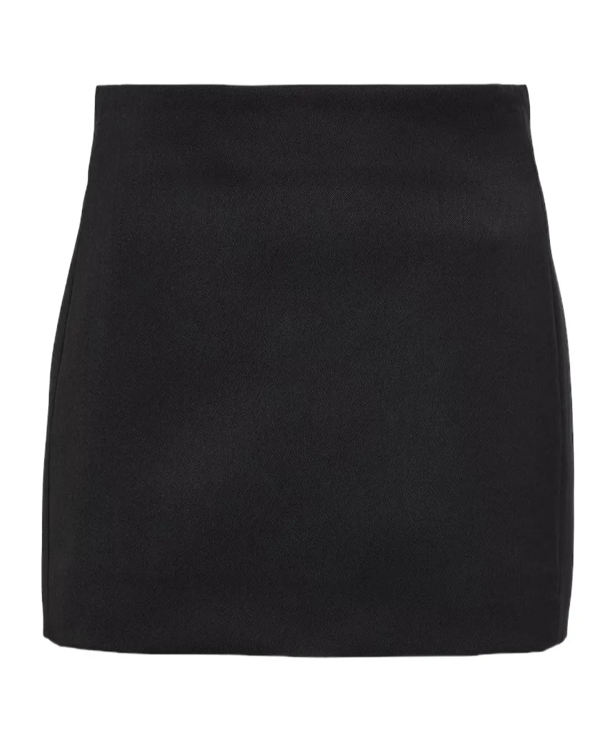 High-Waisted Straight Skirt