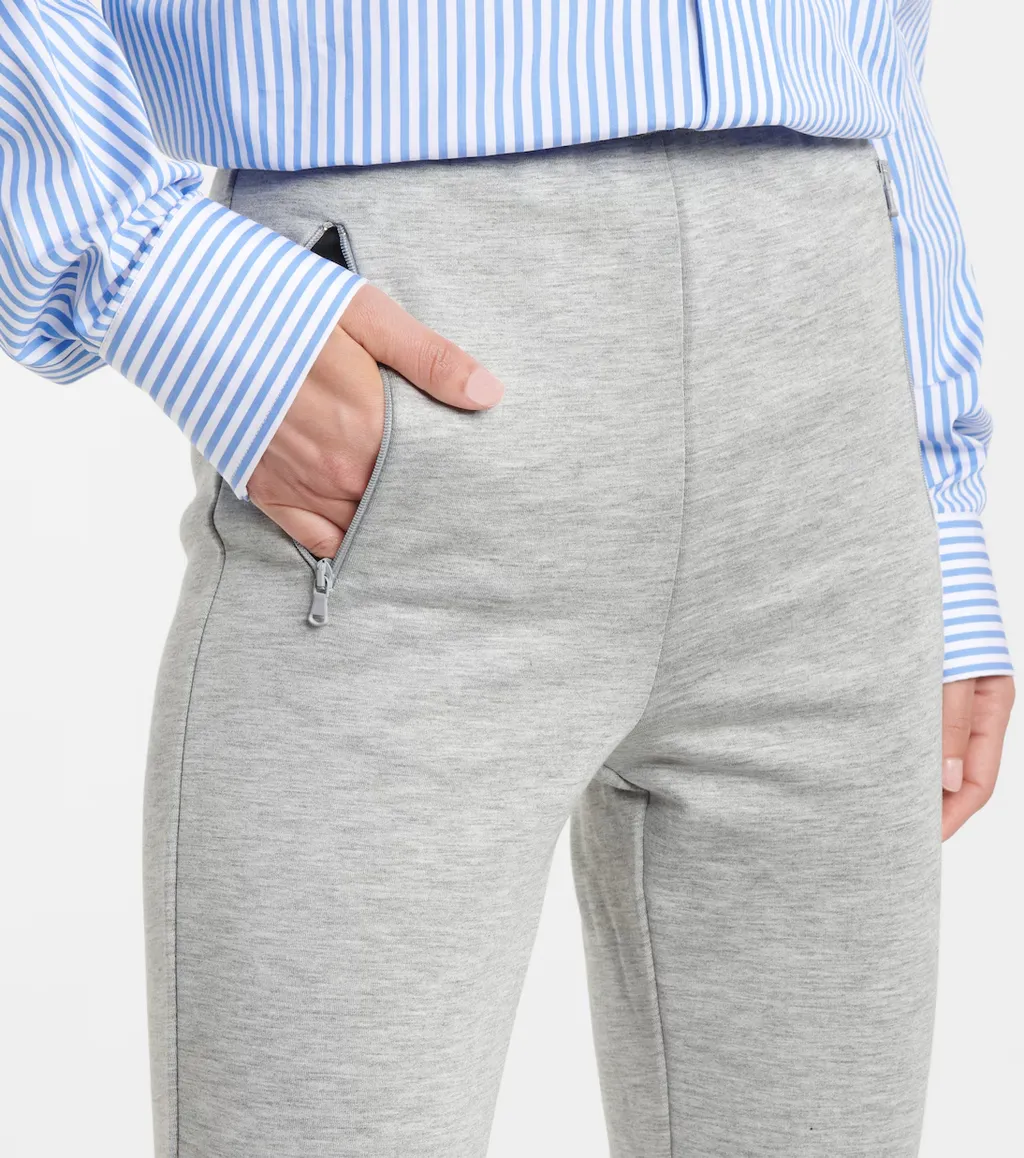 Jersey Split-Hem Leggings