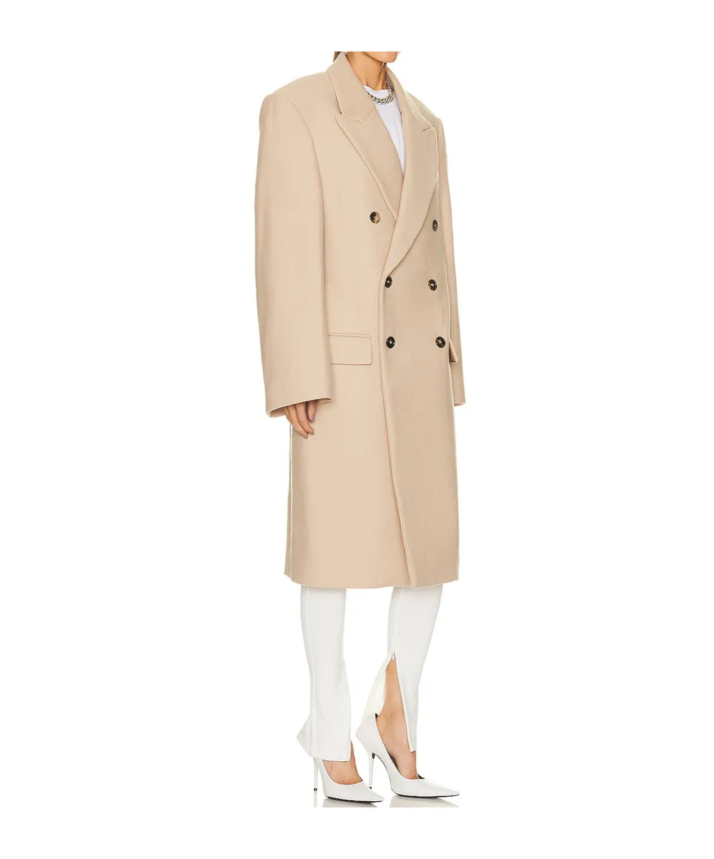 X Hailey Bieber Virgin Wool Coat