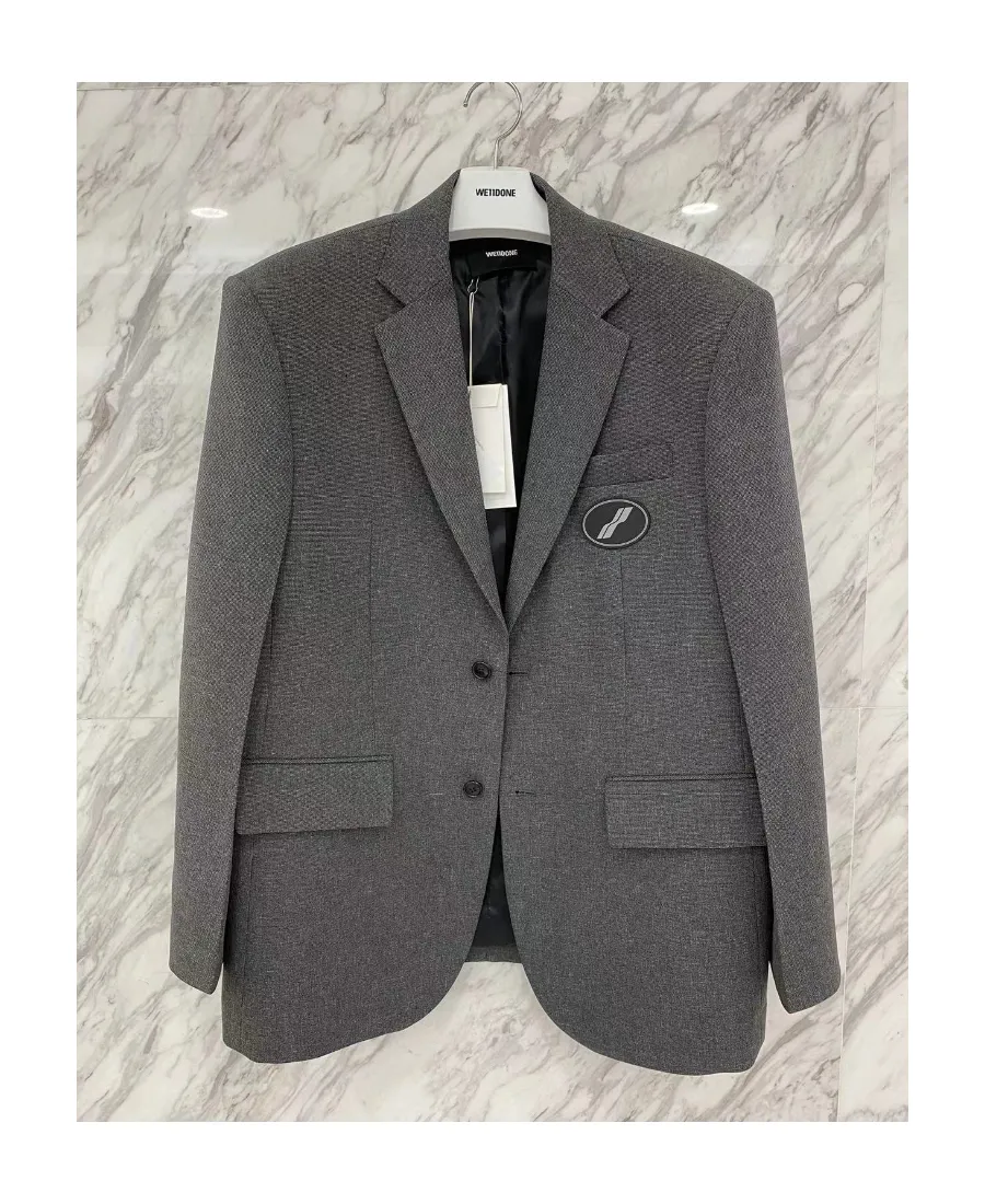 MÉLange-Effect Single-Breasted Blazer