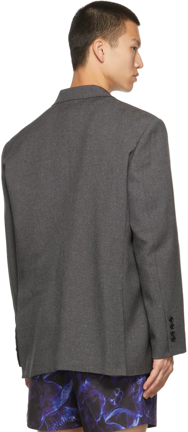 MÉLange-Effect Single-Breasted Blazer
