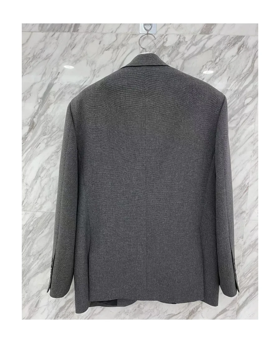 MÉLange-Effect Single-Breasted Blazer