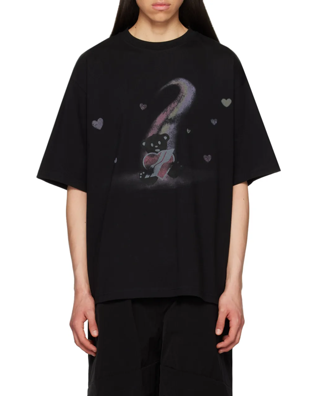 Teddy Bear Printed Crewneck T-Shirt
