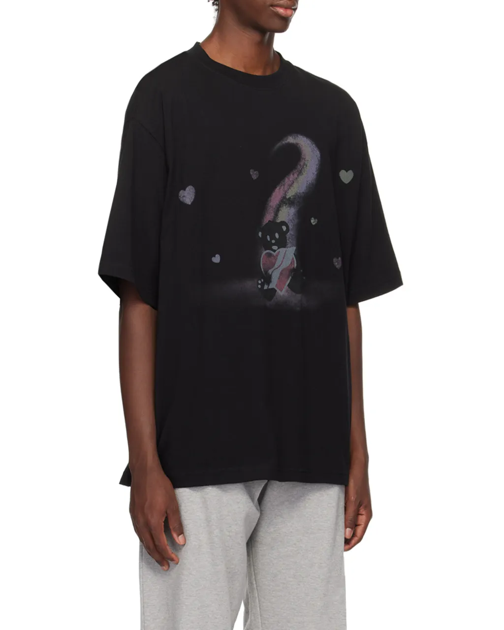 Teddy Bear Printed Crewneck T-Shirt