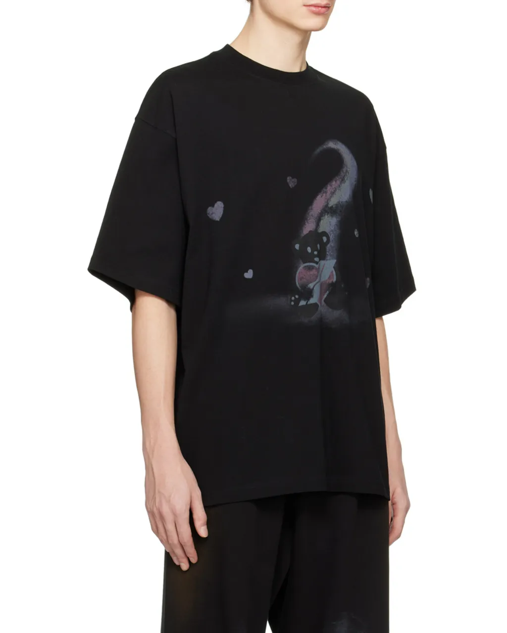 Teddy Bear Printed Crewneck T-Shirt