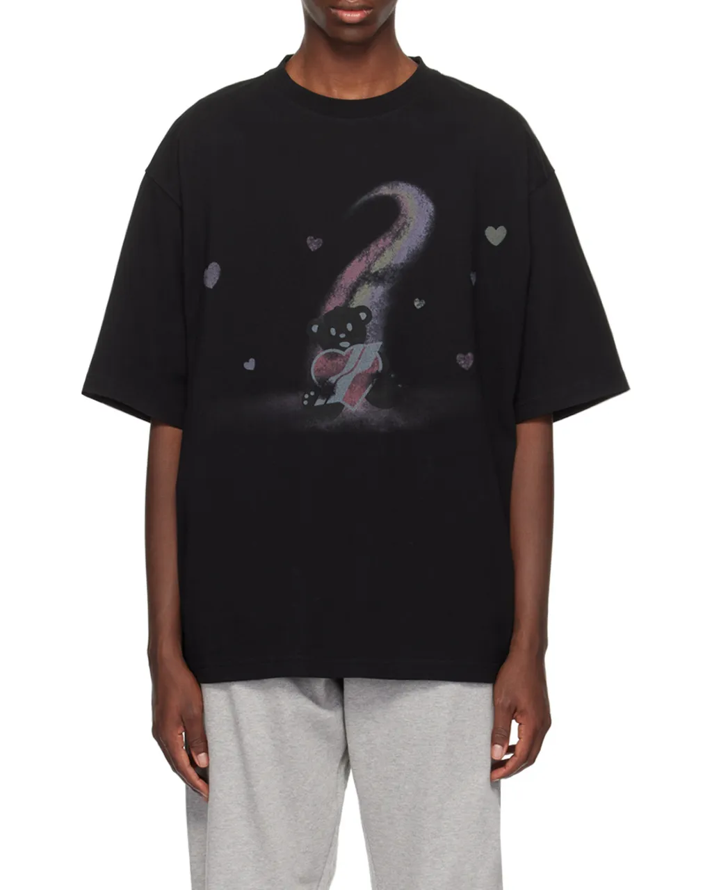 Teddy Bear Printed Crewneck T-Shirt