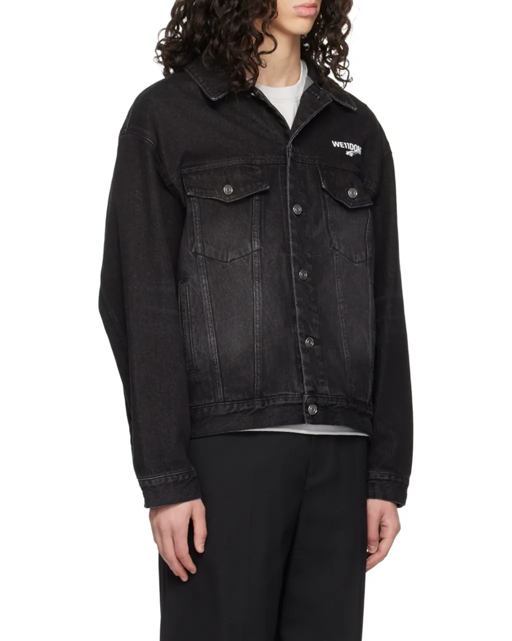 Logo-Print Denim Jacket