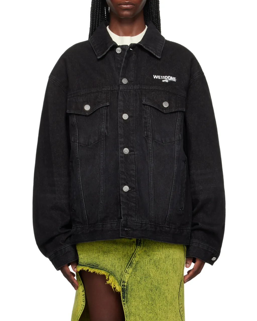 Logo-Print Denim Jacket