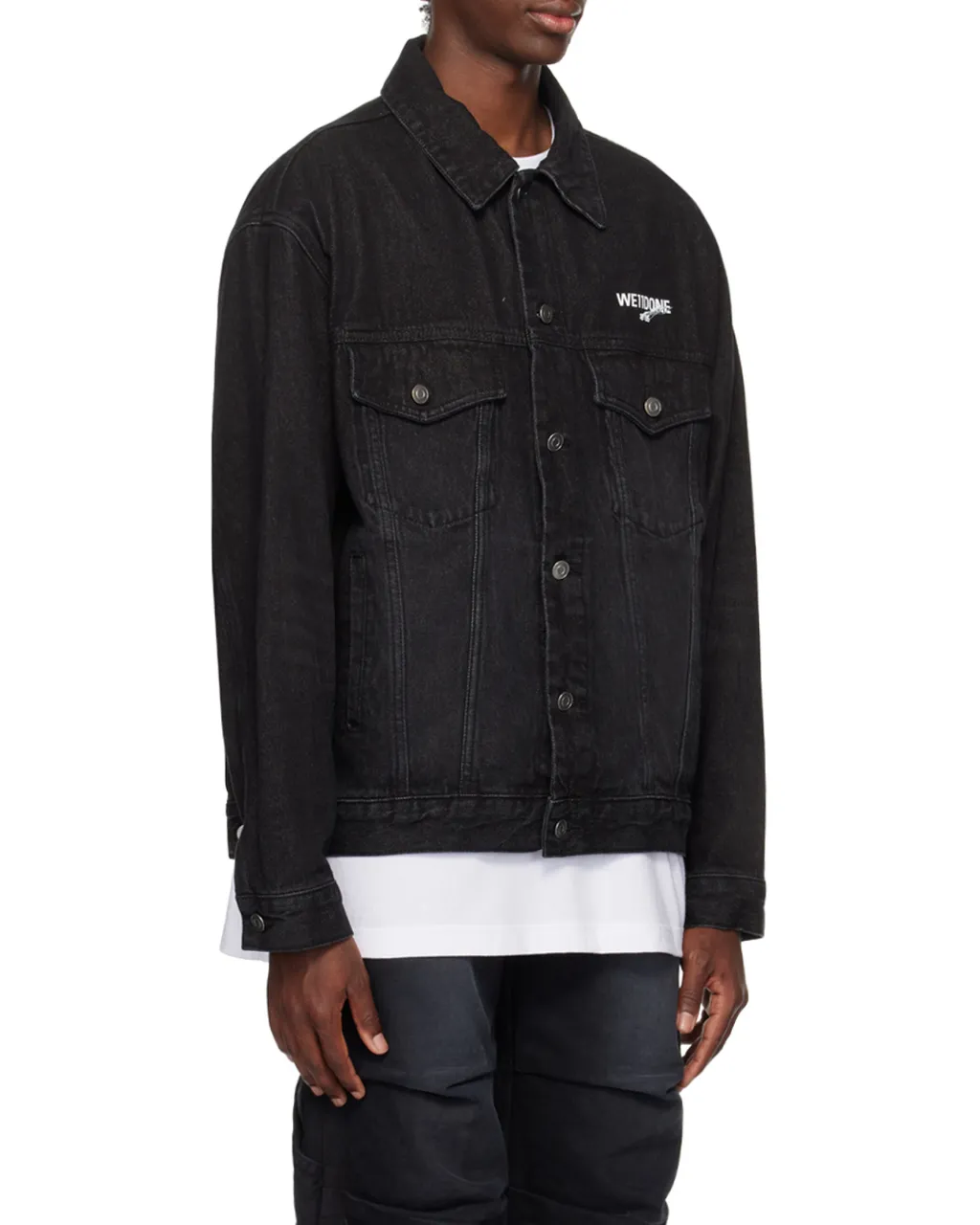 Logo-Print Denim Jacket