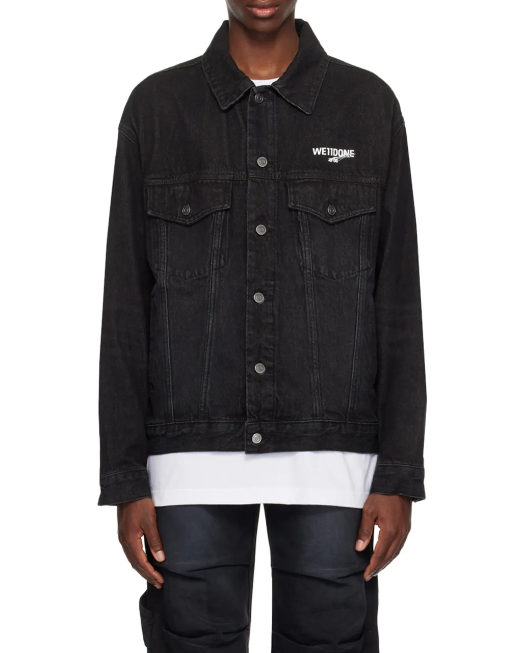 Logo-Print Denim Jacket