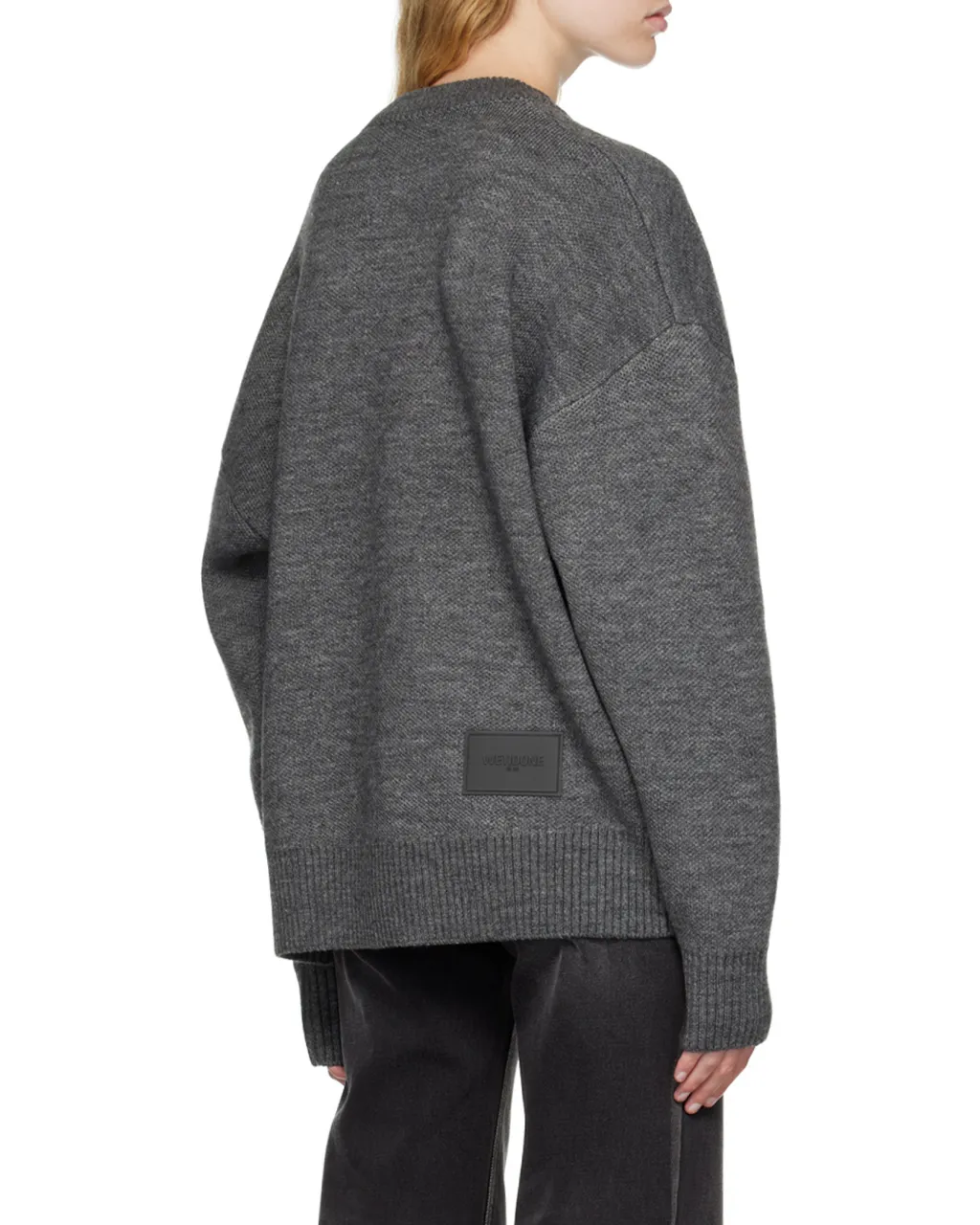Pile Intarsia-Knit Logo Jumper